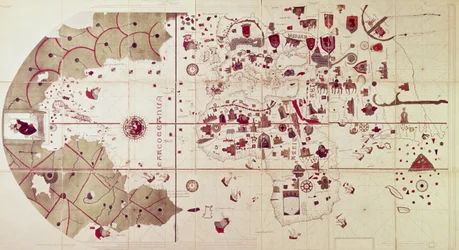 Mappa del Vecchio e del Nuovo Mondo, ca. 1500